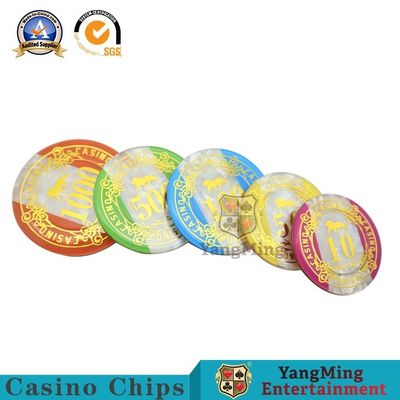 comprare 760 pc Texas Hold loro punto anti-contraffazione della fabbrica di Clay Poker Fancy Chip Set dell'ABS di Chip Currency American del centro del gioco fabbricazione online