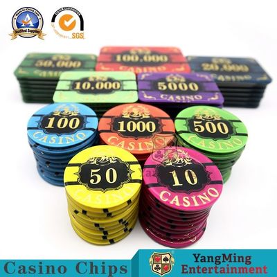 comprare 760 Chip Set Texas Black Jack che bronza personalizzazione di sostegno del punto di Chip Two-Layer Acrylic Anti-Counterfeit Chip fabbricazione online