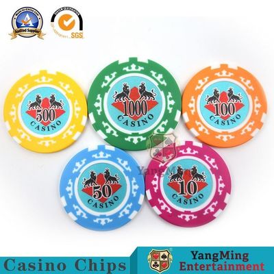 comprare ABS americano Clay Texas Hold loro chip dicontraffazione dell'autoadesivo dedicato del casinò delle corone dei pc otto del chipset 760 della mazza fabbricazione online