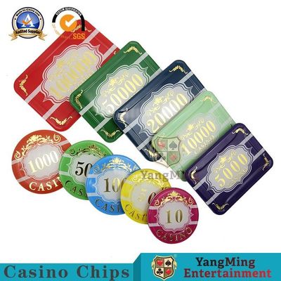 comprare mazza di plastica Chip Set Rectangle Round del casinò di 94*66mm fabbricazione online