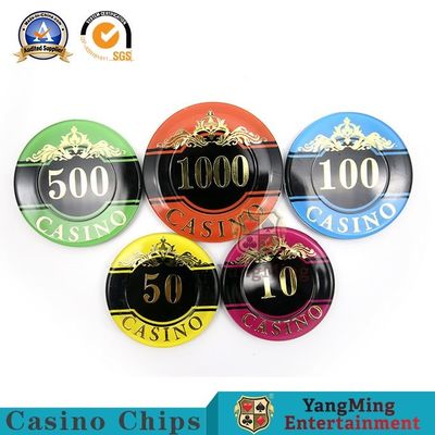 comprare 50mm Crystal Acrylic Chips Set Texas li tengono chip di plastica di timbratura caldi fabbricazione online