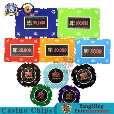 comprare 25g 760 pc Clay Frosted Sticker Casino Poker Chip Set fabbricazione online