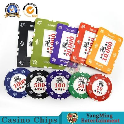 comprare autoadesivo il Texas di Clay Poker Chip Set Frosted di nucleo di ferro 760Pcs fabbricazione online