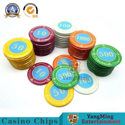 comprare Viola UV acrilica di Crystal Chips Set Poker Game Independent di 730 pc fabbricazione online