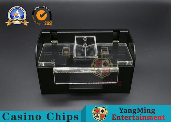 comprare Shuffler nero su ordinazione 1 automatico della mazza del metallo di acciaio inossidabile 2 piattaforme fabbricazione online