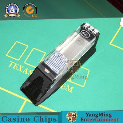 comprare Tutto nero Laser Barcode 8 Deck Poker Concessionario elettronico per tornei internazionali Standard Scarpe Smart Shuffle fabbricazione online