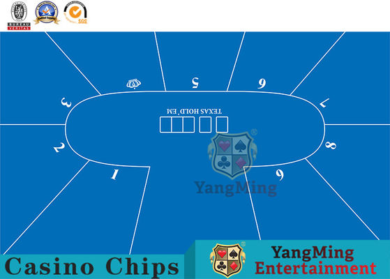comprare Produttore impermeabile professionista Design della tovaglia dei giochi con le carte della tovaglia del gioco di spettacolo di 9 bit di Texas Oval Poker fabbricazione online