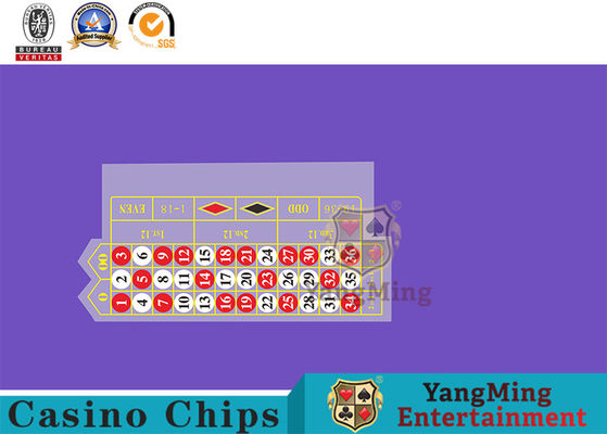 comprare Versione di lusso della disposizione impermeabile del casinò della tovaglia del doppio 0 della piccola di porpora Tabella internazionale britannica delle roulette fabbricazione online