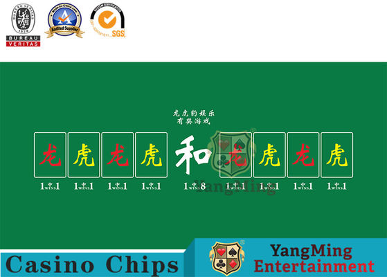 comprare Tovaglia impermeabile di Dragon Tiger Leopard Casino Table Layout della mazza dello stato fabbricazione online