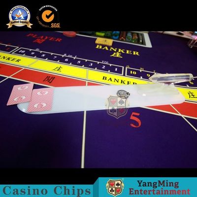 comprare Accessori trasparenti acrilici di alta qualità Clay Plastic del controsoffitto del club della mazza del baccarat dell'erogatore della carta del solitario della maniglia fabbricazione online