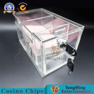 comprare 8 paia della carta da gioco della scatola di carta scartata acrilica spessa completamente trasparente fabbricazione online