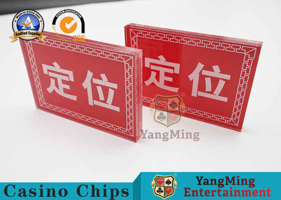 comprare Gli accessori di posizionamento dedicati del gioco del casinò schermano la stampa dell'acrilico trasparente fabbricazione online