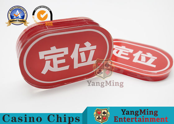 comprare Posizionamento dell'acrilico trasparente degli accessori della Tabella della mazza del casinò fabbricazione online