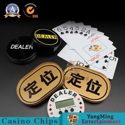 comprare Gli accessori acrilici del gioco del casinò che posizionano il doppio del piatto hanno parteggiato fabbricazione online
