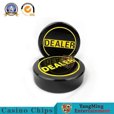 comprare Il nero classico tradizionale e carta d'incisione ad alta temperatura gialla del gioco del club di Texas Dealer Positioning Card Poker fabbricazione online