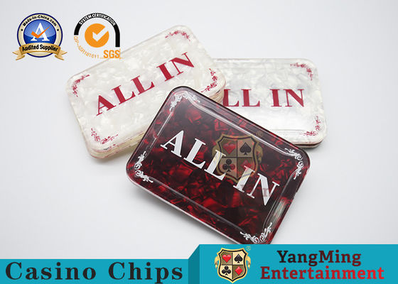 comprare Quadrato di timbratura rosso & bianco caldo che posiziona carta Texas Hold loro accessori professionali della Tabella del gioco INTERAMENTE nella marca di commerciante fabbricazione online