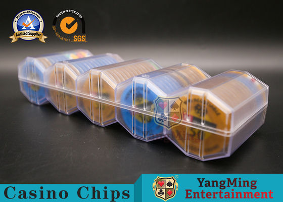 comprare Club Diamond Frosted Chip Case su ordinazione della mazza 100 pezzi di bordo di Chip Holder With Lid Entertainment di combinazione di 45mm fabbricazione online