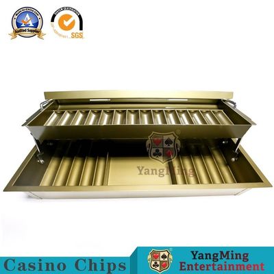 comprare Tabella di titanio elettrolitica Chip Box della mazza di Chip Plate Metal Double Layer della mazza di griglia dell'oro 14 fabbricazione online