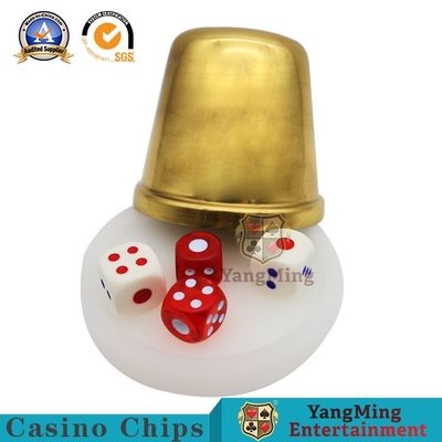 comprare Tazza di dadi di rame della mano dell'oro di titanio degli accessori del gioco del casinò degli ss fabbricazione online