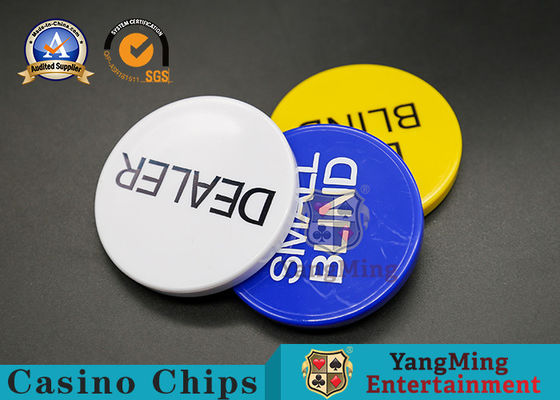 comprare Accessori del gioco del casinò della melammina bottone del commerciante del poker dell'insieme di tre pezzi fabbricazione online