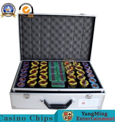 comprare SGS 760 yarde di Texas Hold loro lega di alluminio Chip Case With Lock Clay fabbricazione online