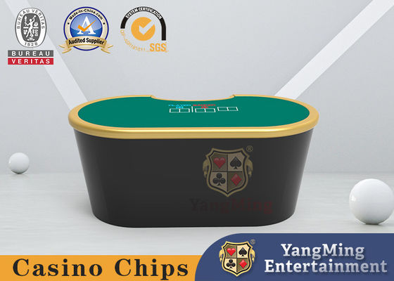 comprare Tabella di cuoio ovale della mazza del casinò dell'unità di elaborazione del club privato con il bordo a prova di fuoco fabbricazione online
