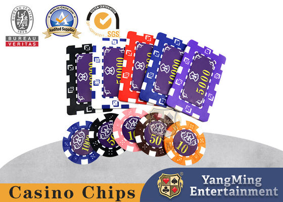 comprare Stanza di scacchi di Chip Set With Box For del casinò dell'ABS di Clay Iron Core dello speciale fabbricazione online