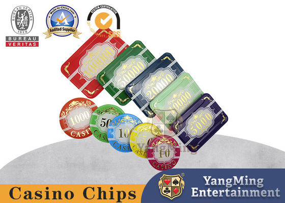 comprare 760 chip di mazza pesati UV acrilici dei pc 55mm Crystal Bronzing Nizza fabbricazione online