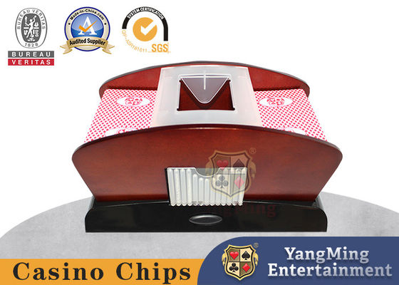 comprare Il casinò di plastica che mescola la macchina 2 mette lo Shuffler di legno di spettacolo del poker della batteria di no. 5 delle carte da gioco fabbricazione online