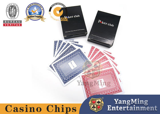 comprare Carta da gioco di plastica del poker della scatola nera della grande stampa 280gsm del PVC per Texas Poker Game fabbricazione online