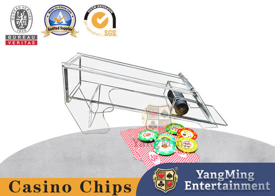 comprare Completamente trasparente ispessito 8 insiemi dello Shuffler acrilico del commerciante del solitario della mazza fabbricazione online