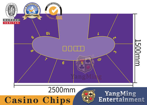 comprare Forma di pisello Stampa bicolore Standard 10 persone Texas Hold'em Poker Game Casino Mensola personalizzata fabbricazione online