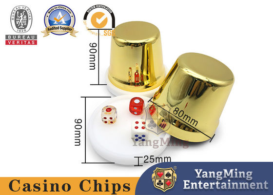 comprare Tazza di dadi inossidabile dorata della Tabella del poker dei giochi del casinò Shaker For Gambling Games fabbricazione online