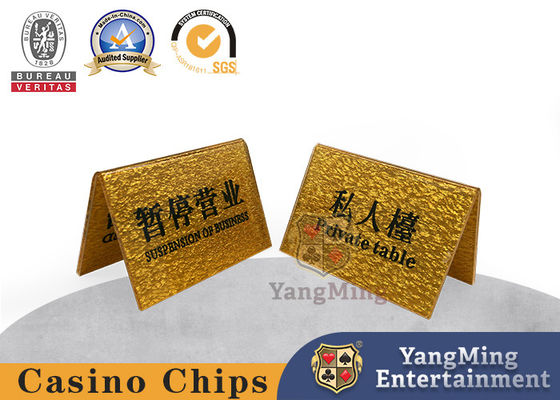 comprare Segno riservato su ordinazione della Tabella VIP del bottone dorato privato del casinò fabbricazione online