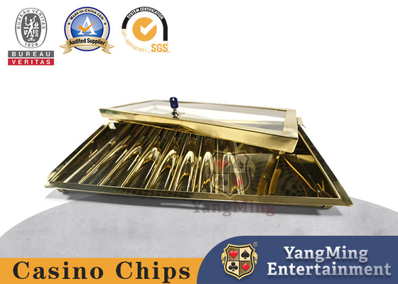 comprare Mazza bronzea chiudibile a chiave a un solo strato Chip Rack Holder del metallo di titanio industriale fabbricazione online