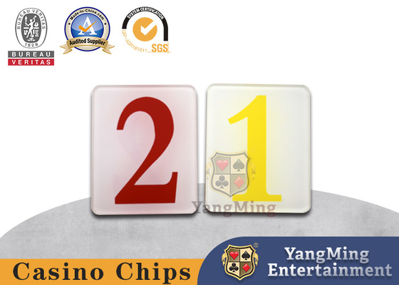 comprare Il numero di plastica acrilico glassato 1, giochi con le carte del tavolo verde di 2 poker ha dedicato il bordo della copertura della carta fabbricazione online