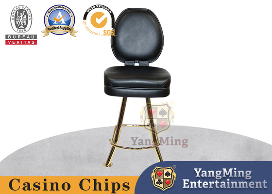 comprare Sedia girante dell'alto casinò di titanio del piede di acciaio inossidabile della Tabella della mazza delle roulette fabbricazione online