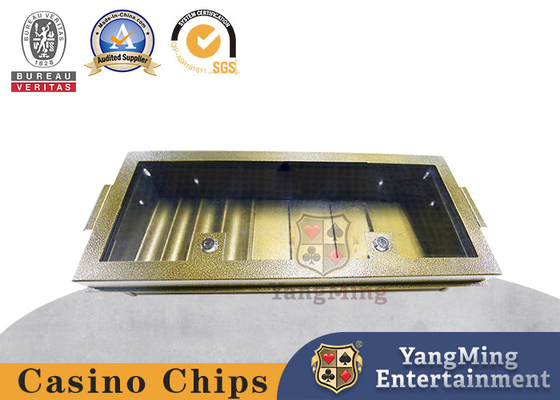 comprare Texas Baccarat Club Customized 8-row Metal Iron Single-layer Combinazione Poker Chip Tray fabbricazione online