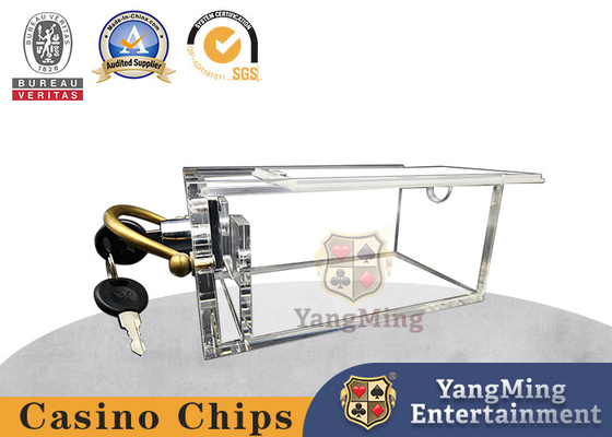 comprare 6 paia del casinò della scatola di carta scartata omaggio acrilico trasparente pieno fabbricazione online