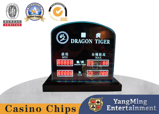 comprare Cassa incisa LED di Niu Niu Dragon Tiger Poker Chip Display delle fonti fabbricazione online