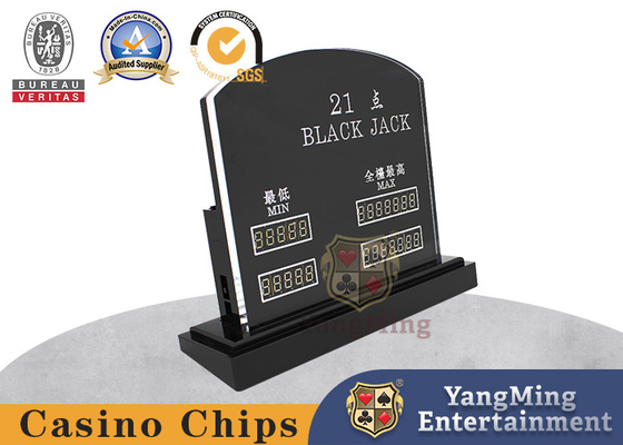 comprare L'acrilico importato ha scolpito Jack Casino Gambling Chips nero fabbricazione online
