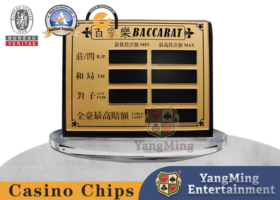 comprare Controsoffitto acrilico del baccarat del magnete del controsoffitto che scommette il tabellone fabbricazione online