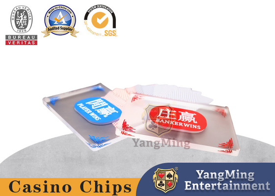 comprare Gli indicatori industriali del grado basano il banchiere glassato su ordinazione acrilico Player Positioning Plate della Tabella di gioco del baccarat fabbricazione online