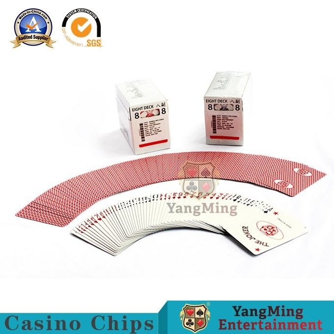 CMYK Printing Casino Playing Cards Good Resilience / Plastic Poker Cards
