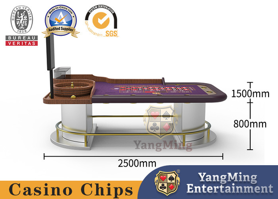Half Disk Metal Tread Wheel Gambling Table Club Will Customize 32 In Solid Wood Wheel