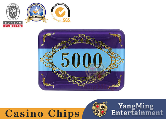 Customized due strati di acrilico Baccarat Poker Chip 760 Piece Hot Stamping Gasino Tavolo Chip Set