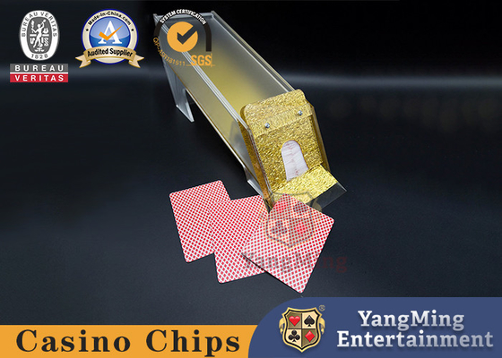 Il commerciante della Tabella del casinò della mazza della piattaforma di Texas Poker Baccarat Polished Gold 8 accetta su ordinazione