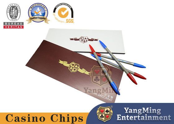 Regole del gioco da tavolo Baccarat Gambling Casino Esempio di carta Carta di registrazione Carta può essere personalizzata