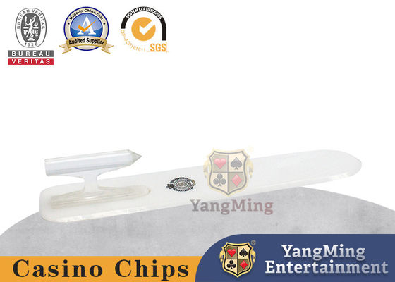 Box regalo acrilico bianco latte Casinò Poker Table Game Solitaire Gift Board Logo personalizzato