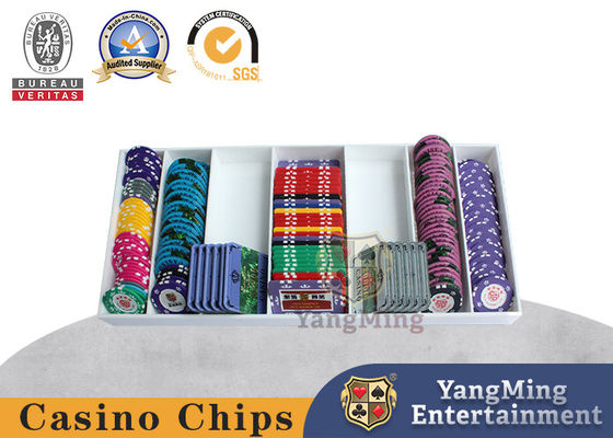 Baccarat Placca di plastica bianca Casinò Poker Gioco da tavolo Acrilico Chip Coin Box